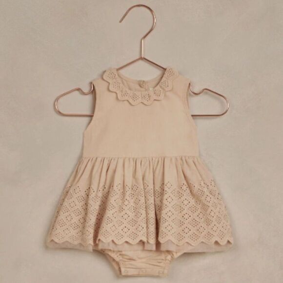 NWT! Noralee Georgia Romper Dress in Antique Size 3M - Picture 1 of 5